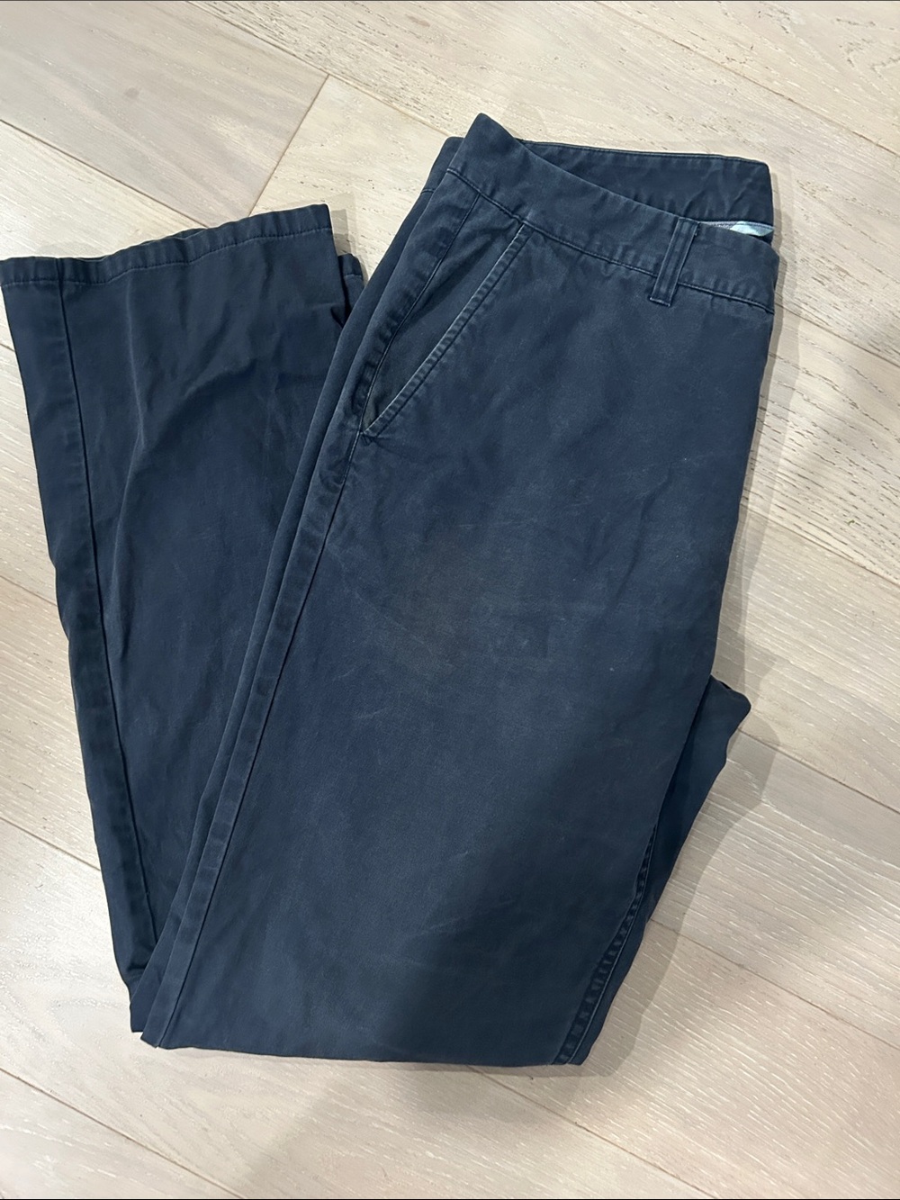 Bonobos Navy Chinos - Slim Casual Trousers 34X32
